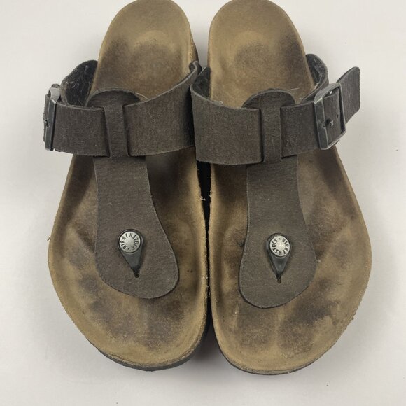 Birkenstock Gizeh Sandals Women’s 41 Size US 10-10.5 Brown Birko-Flor Thong - Picture 9 of 10